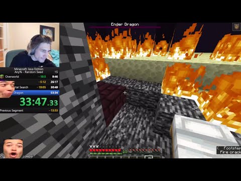 INSANE Minecraft Speedrun record that Forsen will never beat | xQcOW