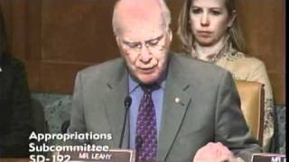 Senator Leahy Questions Pentagon Officials On Defense Health Programs