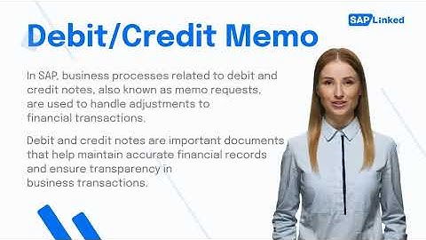 Debit and Credit Memo Request Process in SAP