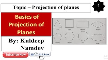 1. Projections of planes | Introduction to planes