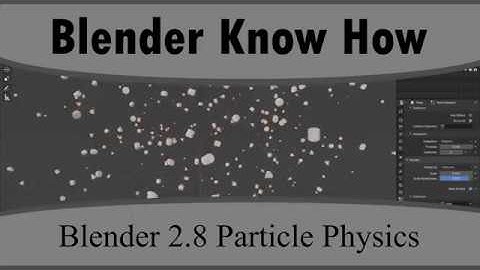 How To Create Particles In Blender 2.8