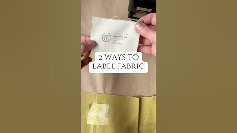 Here are two ways to label fabric using rubber stamps and fabric ink.