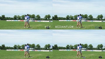 Test of 4 OpenCV tracking algorithms TLD MEDIANFLOW MIL KCF / test07 / rc heli flight