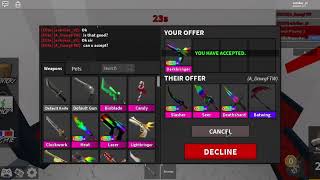 Will People Scam A Noob For Chroma Seer Roblox Mm2 - exposing scammers in roblox murder mystery 2 social experiment
