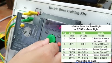 Schneider ATV 310 || Four-speed Variations Control of Induction Motor using Digital Input Signals