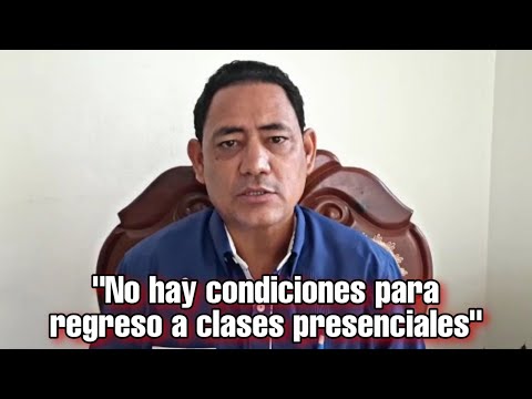 Sixto Gabín afirma no hay condiciones para regreso a clases presenciales