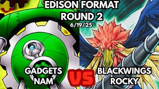 Yugioh Edison Format Round 2: Gadgets Vs Blackwings!