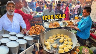 Indian Street Food SATVIC NASHTA KING 😍 Mohan Poori Bhandar, Hind Satvik Bhojnalaya, Arora Lassi