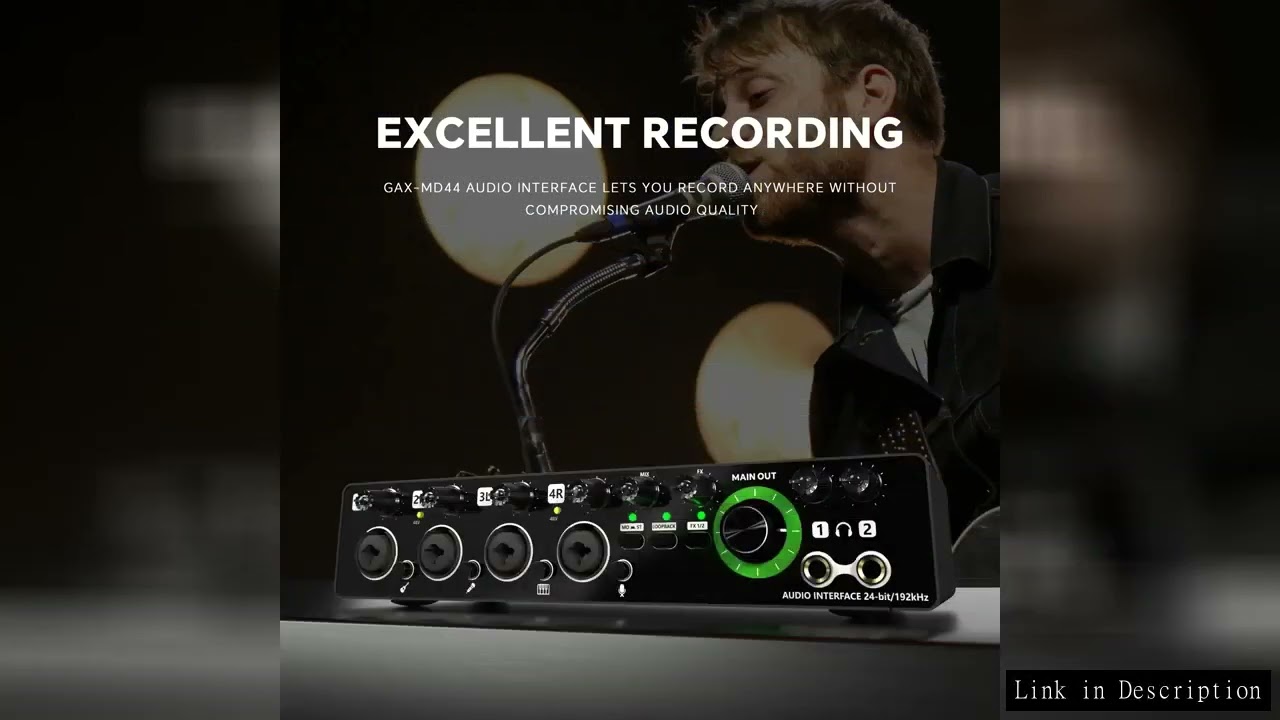 Portable Audio Mixer DJ Sound Mixing Console 48V Power for Computer Recording, Bands Mixing Boards F