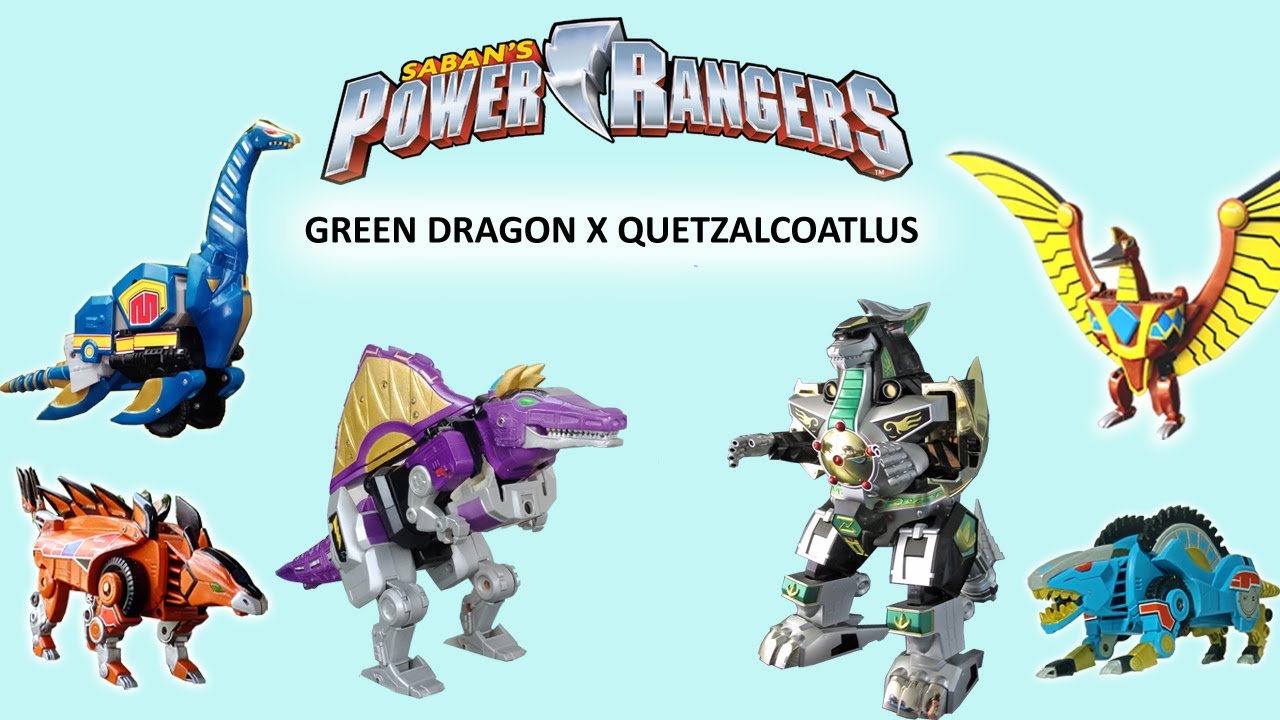 DX GREEN DRAGON X QUETZALCOATLUS DAIZYUJIN MMPR Sentai Zyuranger