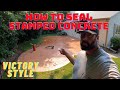 How I seal stamped concrete