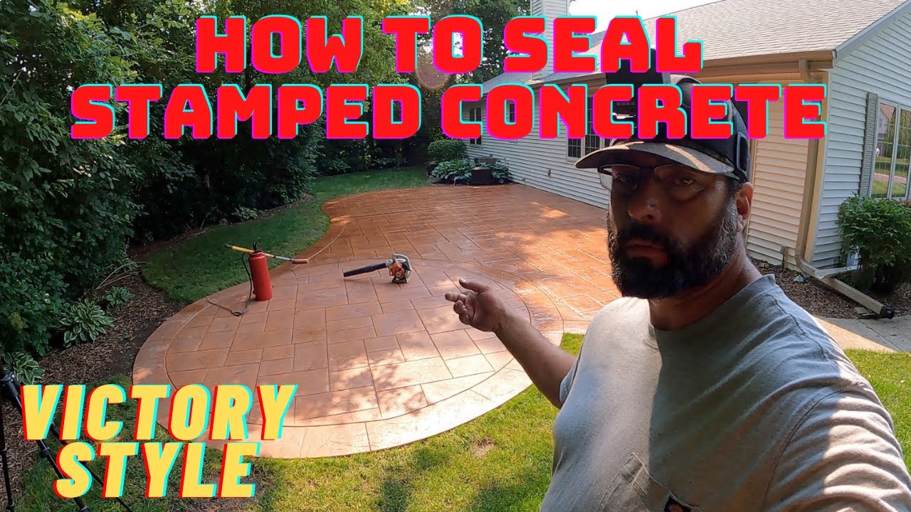 Как я герметизирую штампованный бетон