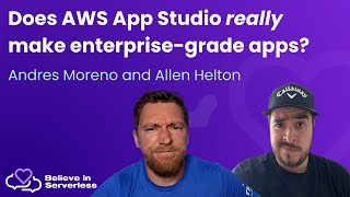 Does AWS App Studio really make enterprise-grade apps?