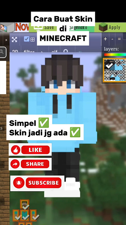 Cara Buat Skin di Minecraft 2025 #minecraft #mcpe #nekogemoy
