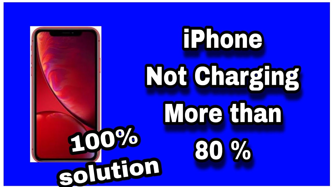 iPhone not charging more than 80% | iPhone not charging above 80 ...