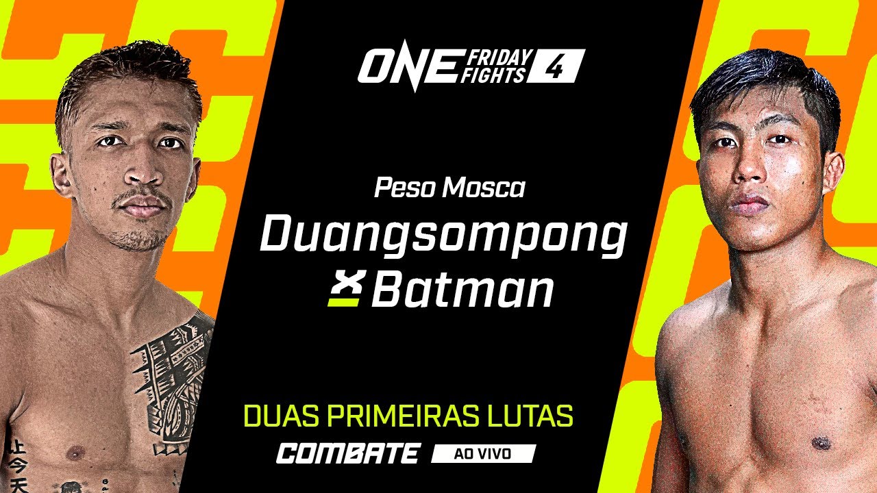 AO VIVO | ONE FRIDAY FIGHTS 4| DUAS PRIMEIRAS LUTAS | combate.globo