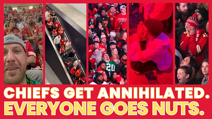CHIEFS GET POUNDED IN THE SUPERBOWL.  EVERYONE GOES NUTS.  (Sad Chiefs Fans are  Super Sad)