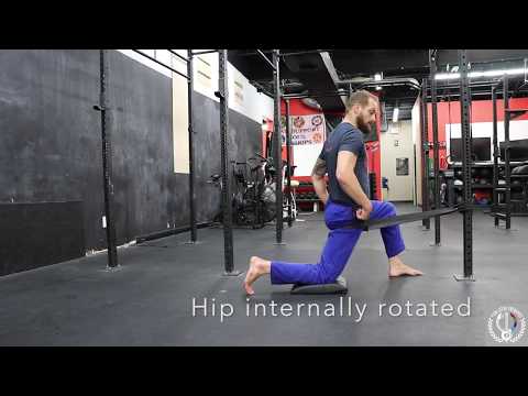 This banded hip mobilization will improve hip motion, decrease pain, and improve guard retention