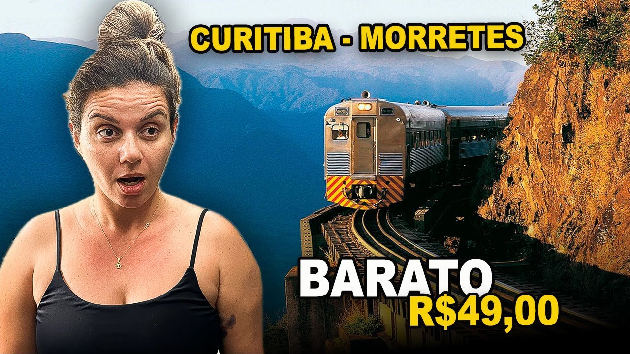 Como é VIAJAR no VAGÃO BARATO do TREM de CURITUBA a MORRETES