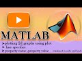 MATLAB COURSE, 2d graphs using plot command, linespecifiers, property name and property value