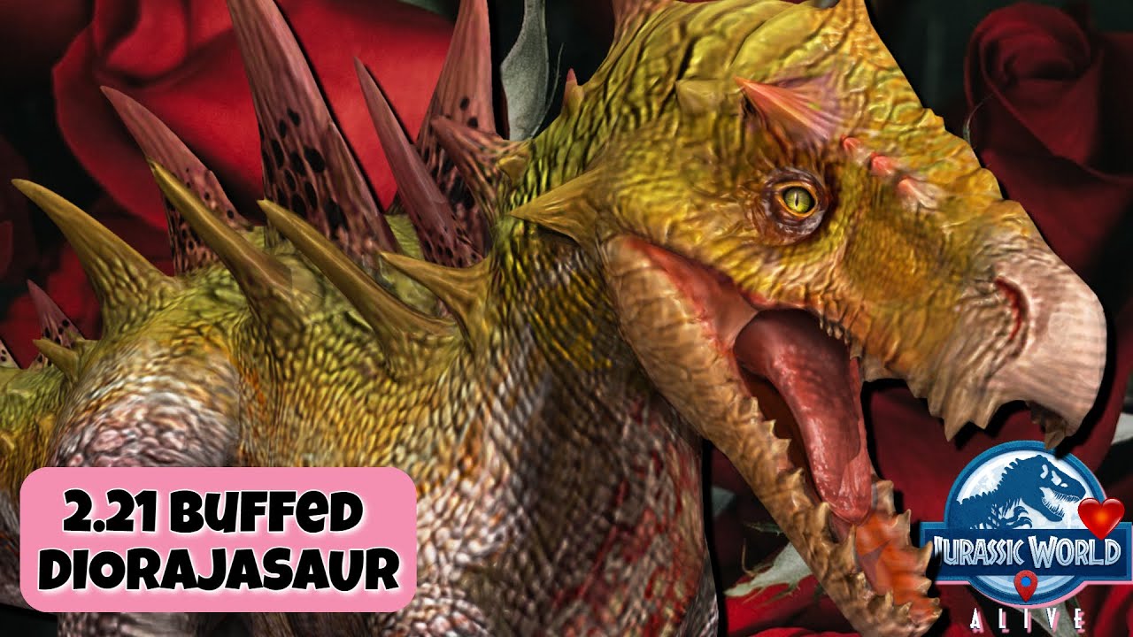 Buffed DIORAJASAUR!! First Look! All New 2.21 Rebalanced Unique! 💛 Jurassic World Alive