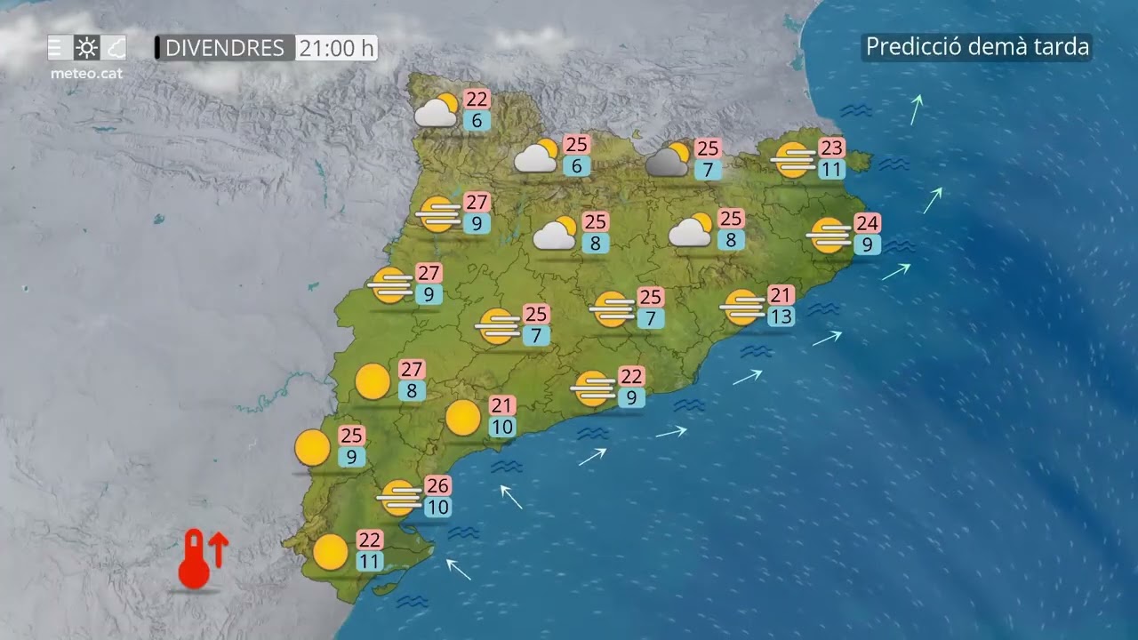 Predicció general per a divendres 17-04-2026