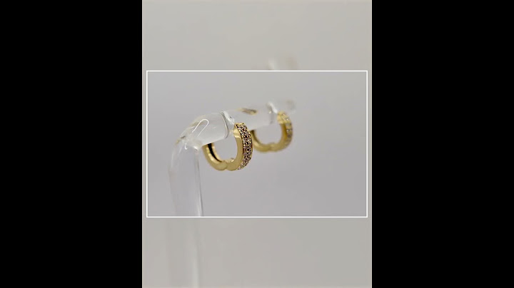 0,4 Ctw Diamant Creolen 750 18K Gelbgold 40 Brillanten besetz Ohrringe 90er