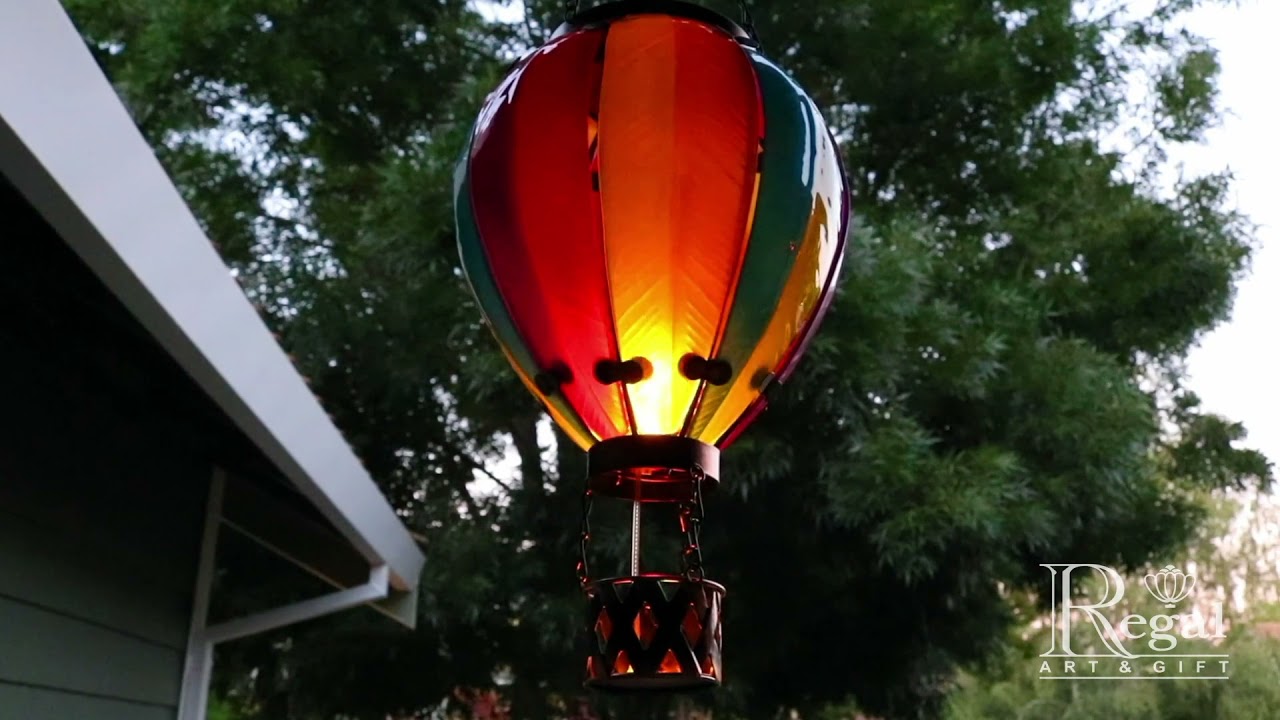 Regal Art & Gift Hot Air Balloon Solar Lantern