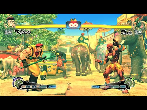Rolento vs Dhalsim (Hardest AI) - Ultra Street Fighter IV