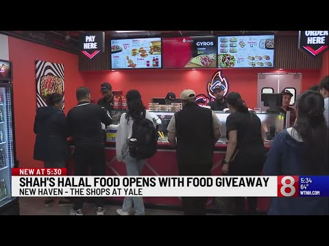 Shah's Halal Food in New Haven hosts free food giveaway on their opening day