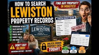 How to search Lewiston property records