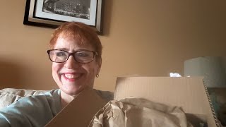 ASMR- vintage mystery box unboxing and a mental health chat with an apology and a confession