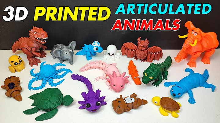 3D Printed Articulated Animal Toys | Adult vs Baby Version