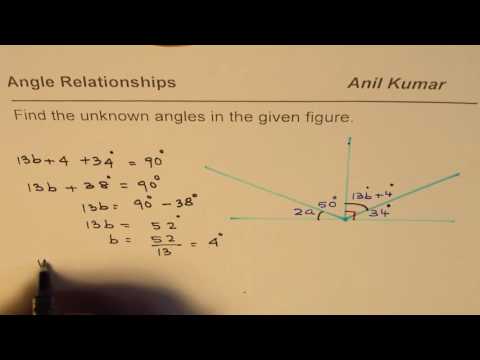 How to Find Angles in Intersecting Lines