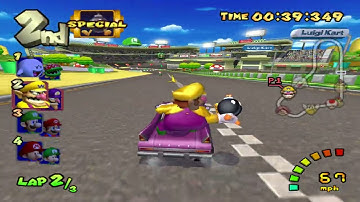 WII Luigi Circuit - Mario Kart: Double Dash!! (Gamecube) - Custom Track [200cc] (Wario and Waluigi)