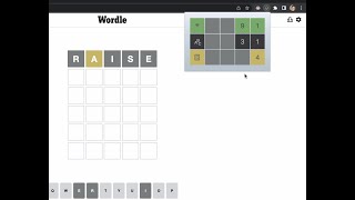 Wordle Data Analyzer - Algorithm - Solver "ReWordle" Chrome Extension Demo