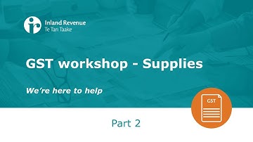 GST Workshop Part 2 of 5 | Supplies