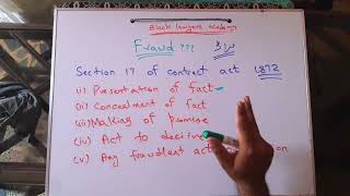 Define fraud | what is section 17 of contract act 1872 | explain fraud with examples in urdu hindi