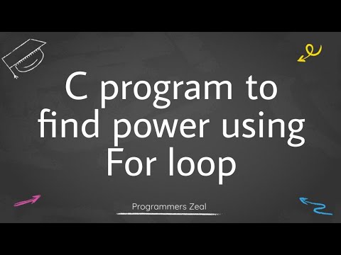C program to find power of a number using for loop