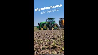 Dieselverbrauch John Deere  8RX beim Strip-Till