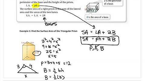 Geometry 11 2 Video Surface Area of Prisms and Cylinders