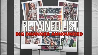 NOTTS RETAINED LIST REACTION