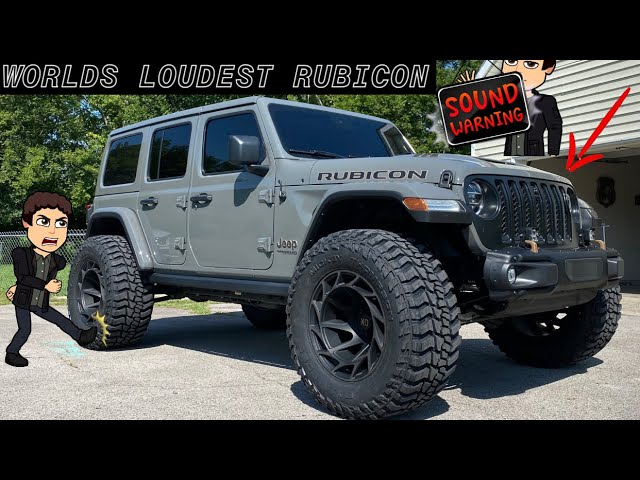 Straight Piped Rubicon 392 | SRT Jeep Wrangler Exhaust Too Loud? - YouTube