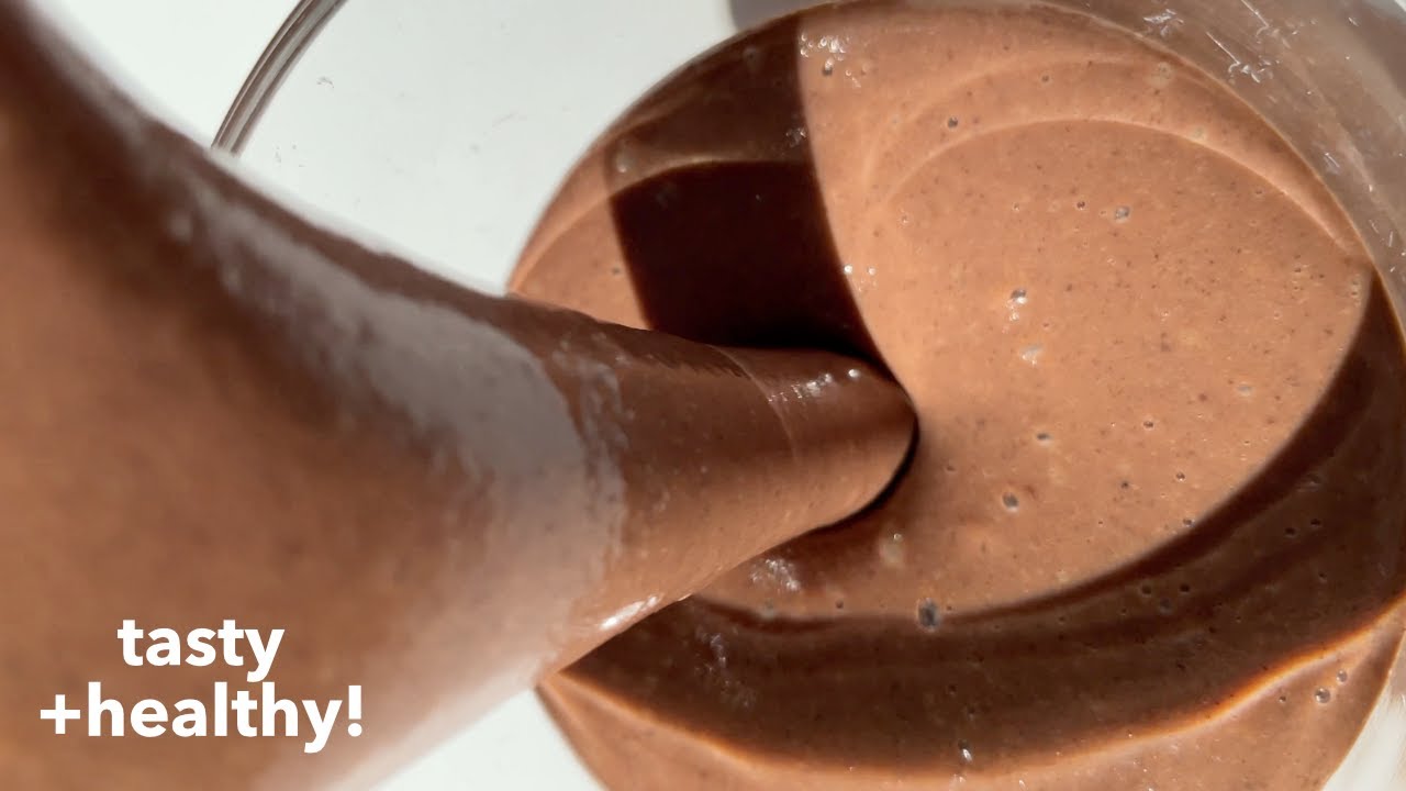 Healthy Protein Chocolate Smoothie 🤯 vegan recipes - YouTube