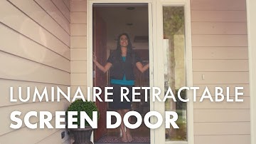 LuminAire™ Single Retractable Screen Door Feature | Andersen Windows
