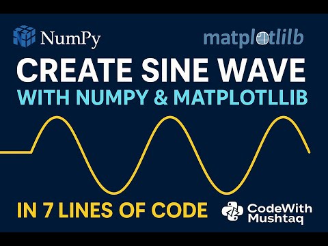 Create Sine Wave with NumPy and Matplotlib in 7 Lines of Code