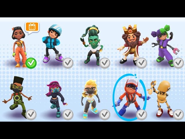 ☑️TODOS LOS PERSONAJES DESBLOQUEADOS DE SUBWAY SURFERS MUMBAI