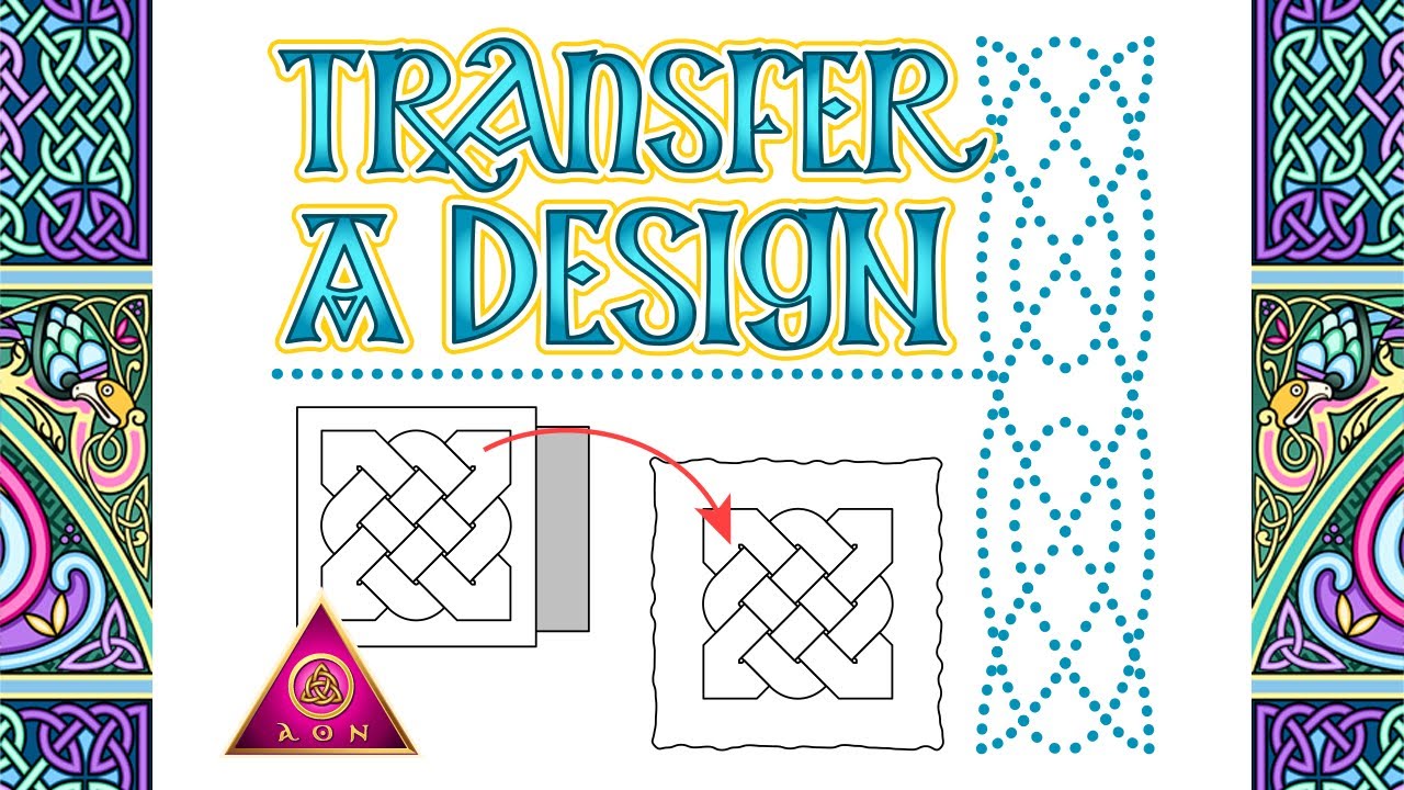 AON - TRANSFER A DESIGN: Quick & Easy Way to Transfer Sketches Onto ...