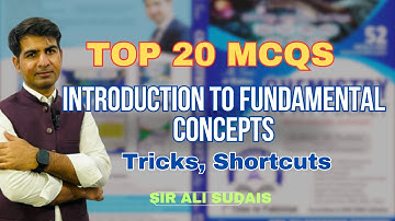 MDCAT Top 20 MCQs of Introduction to Fundamental Concepts | Ali Sudais | Ali Series books