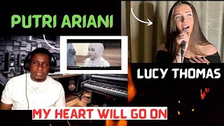 Putri Ariani and Lucy Thomas - My Heart will Go On (2 Singers, 1 Song) | REACTION